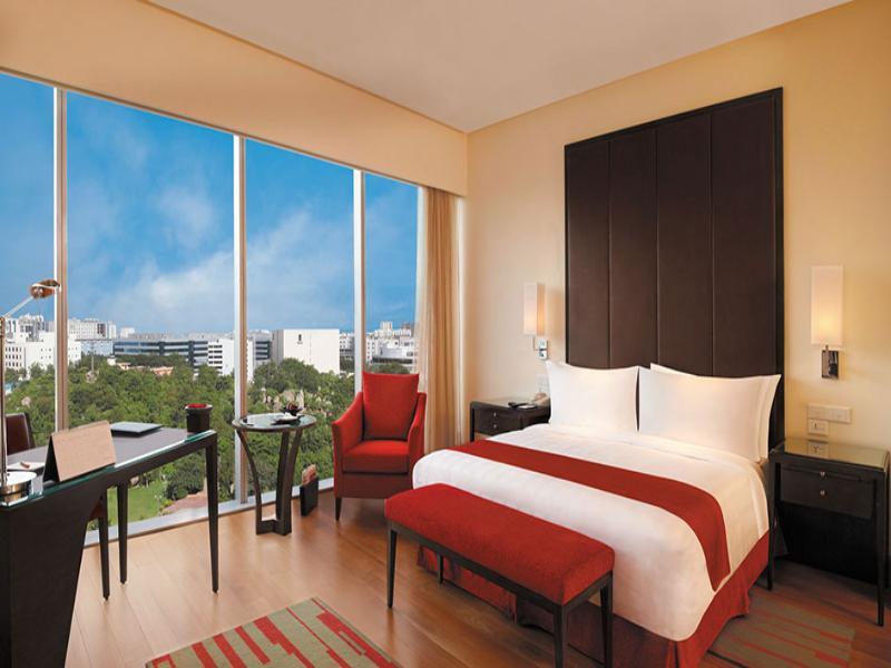 Trident Hyderabad Hotell Exteriör bild A room at the Taj Bengal